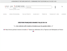 Tablet Screenshot of lililatigresse.com